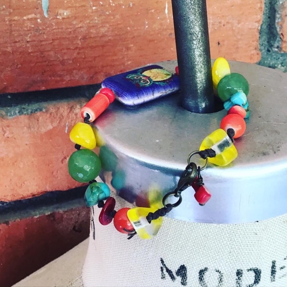 Handmade Owl of Promise Rainbow Bracelet - Picture 1 of 11